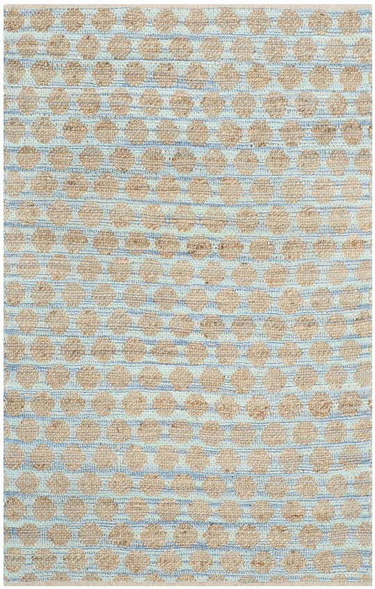 Safavieh Cape Cod CAP820B Blue - Natural 5& x 8& Area Rug