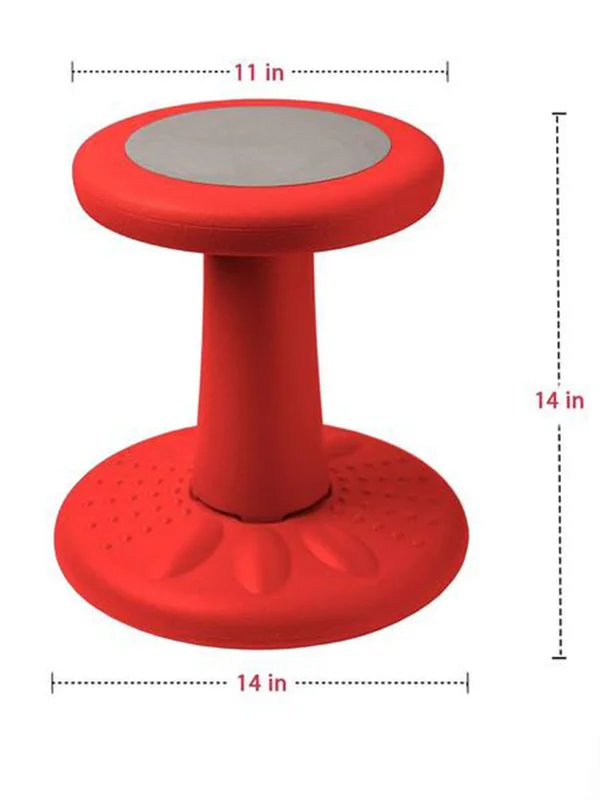 Studico Active Kids Chair - Wobble Chair Toddlers - Pre-Schoolers - Age Range 3-7y Grades K-1-2 - 14 inch High Flexible Seating C