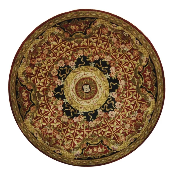 Safavieh Classic CL304B Burgundy - Black Rug 6& x 6& Round