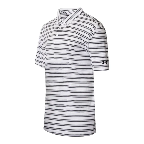 Under Armour Men's Tech Stripe Polo Graphite, M