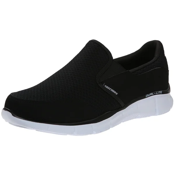 Skechers Sport Men's Equalizer Persistent Slip-On Sneaker, Black/White