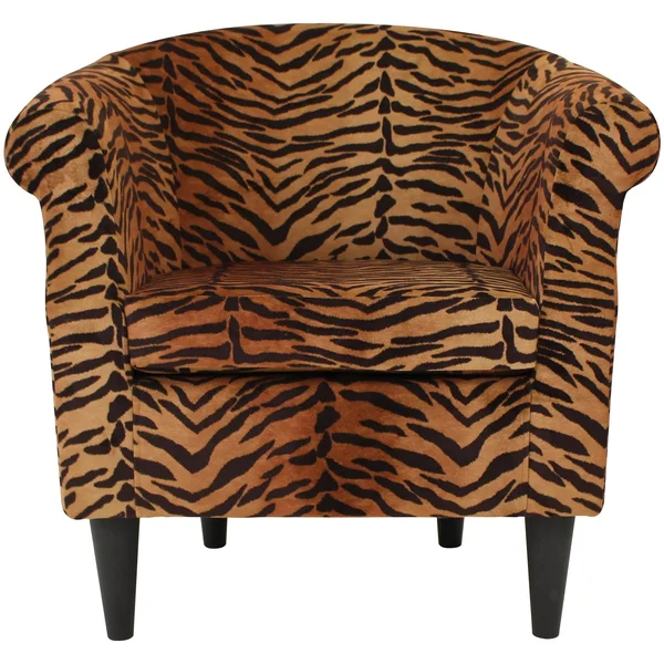 Fox Hill Nikole Tiger Print Club Chair