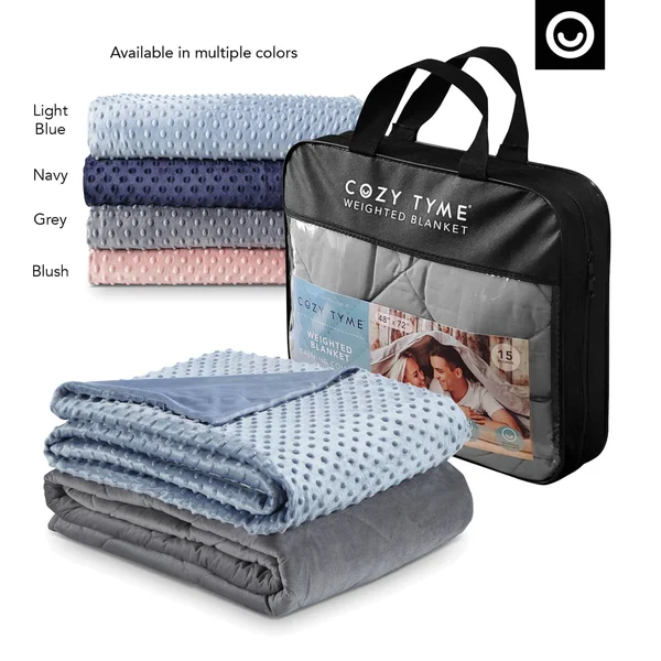 Weighted Blanket Light Blue - 48x72x22 12 lbs