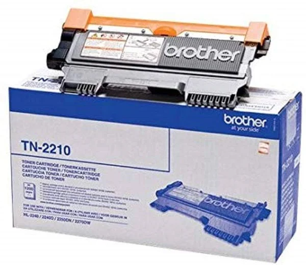 Brother TN2210 Toner Cartridge - Standard Yield, Black, Brother Genuine Supplies