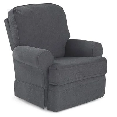 Gaelan Swivel Reclining Glider Sand & Stable Upholstery Color: Graphite