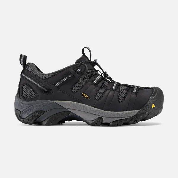 Keen Men's Black Utility Atlanta Cool Work Shoes - Steel Toe