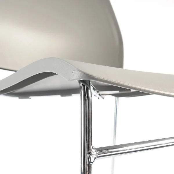 BBF Corporate - Chair - visitor - low-back - hard shell plastic - gray (pack of 2)