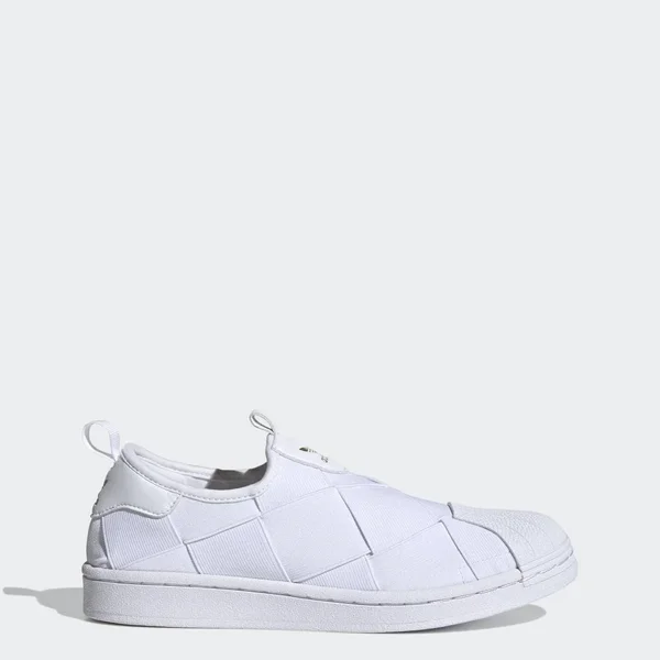 Adidas Women's Originals Superstar Slip-On Shoes - White