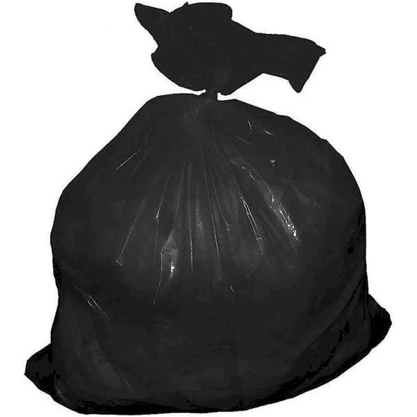 Tough Guy 52WX87 Trash Bag, 45 gal., Black, PK75