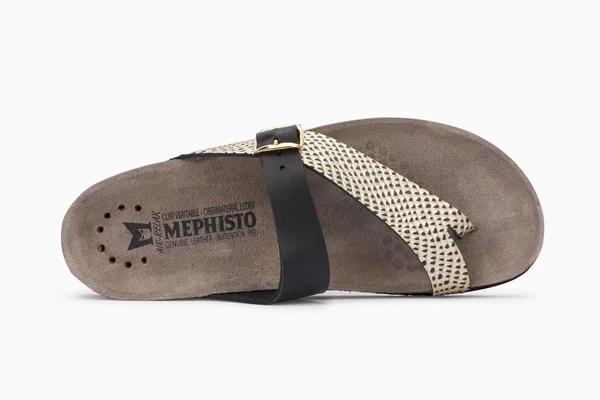 Mephisto Women's Helen Mix - White Patent, Nickel Star