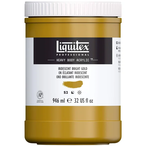 Liquitex Professional Heavy Body Acrylic Iridescent Bright Gold 3