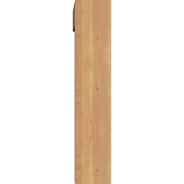 Ekena Millwork 1463939 5 1/2x22W x 20x22D x 28x22H Thorton Block Smooth Bracket w/ Offset Brace, Western Red Cedar