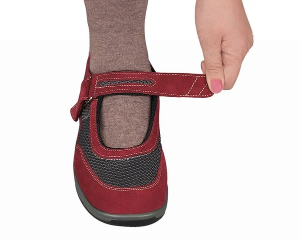 Women's OrthoFeet Chattanooga - Size: 9, Red