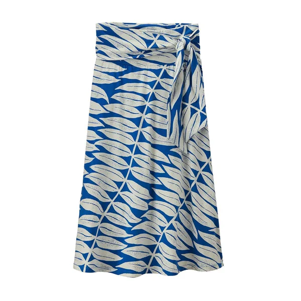 Patagonia Kamala Midi Skirt - Women's Eucalyptus Fronds/Bayou Blue - L