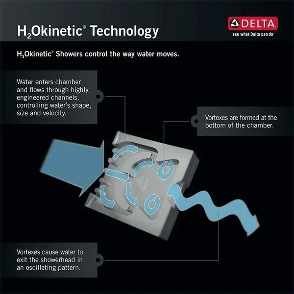 Delta T14253-SSH2O Vero Monitor 14 Series Shower Trim Stainless