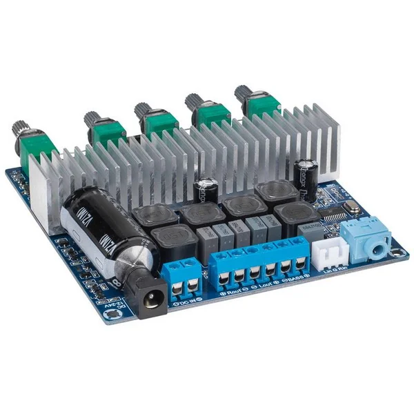 Parts Express Tps3116d2 Class D 2.1 Bluetooth 4.0 Amplifier Board 2 x 50W + 100W with Filter and Volume Controls
