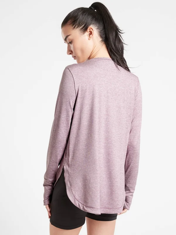 Athleta Women's Uptempo Top Velvety Pink/ Flora Mauve Size M