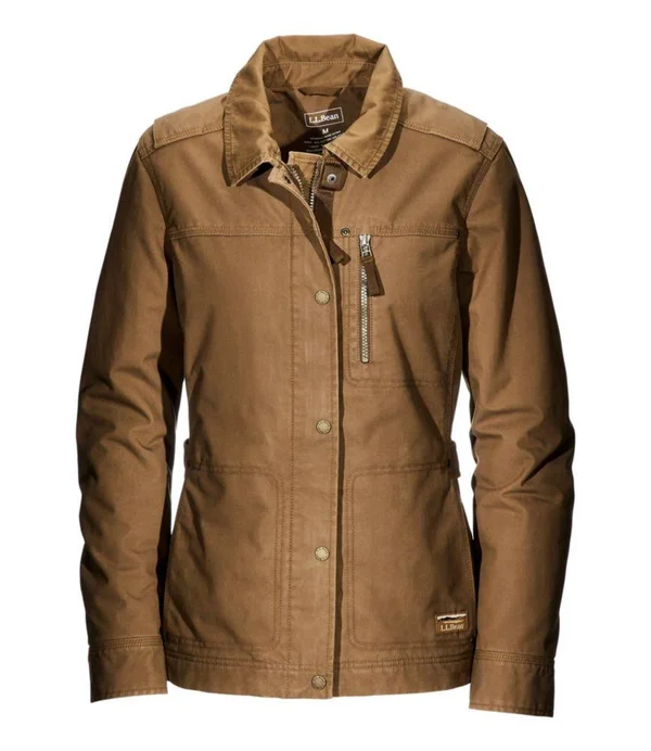 Women's L.L.Bean Utility Jacket Brown Extra Small, L.L.Bean