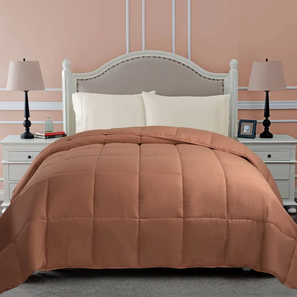 Superior Hypoallergenic Down Alternative Classic Comforter Camel - Twin