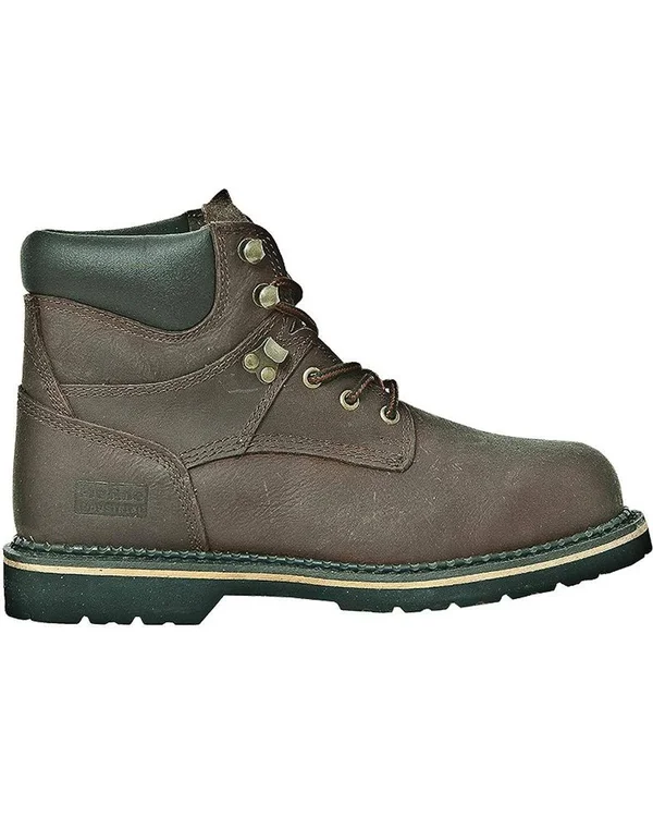 McRae Industrial Men's Steel Toe Lacer Brown Boots
