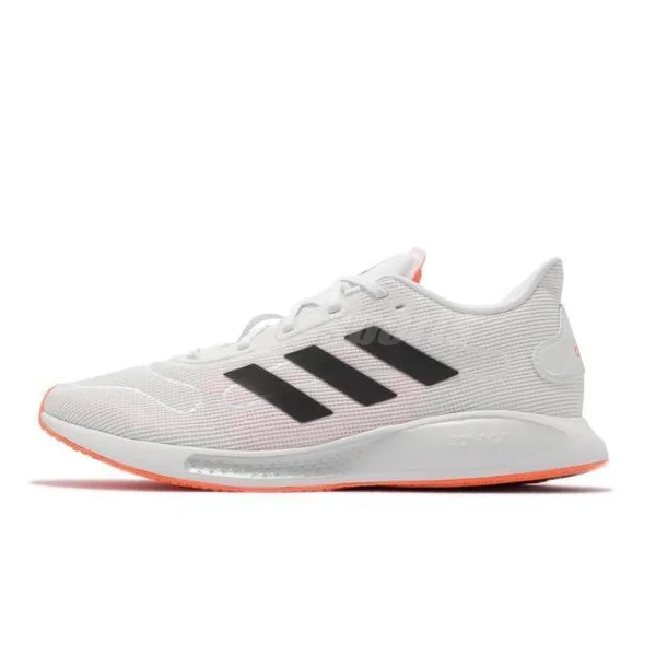 Adidas Galaxar Run M White Black Orange Men Running ... - Size 10 Men