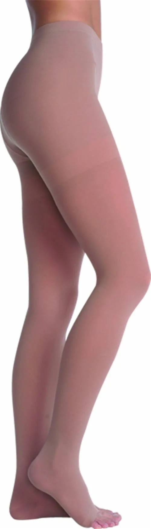 Juzo Dynamic 40-50 mmHg Open Toe Pantyhose - VI, Regular, Beige