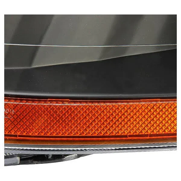 DNA Motoring for 98-02 Honda Accord OE Style Headlight Black Housing Amber Corner Headlamp 99 00 01 Left+Right HL-OH-HA98-BK