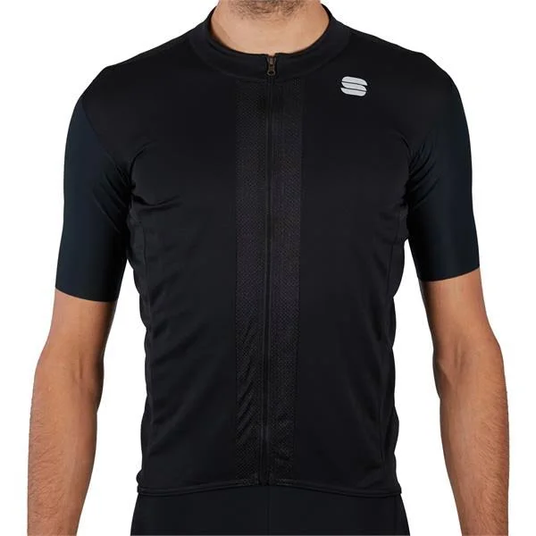 Sportful Strike Short Sleeve Jersey - XXL - Black-White