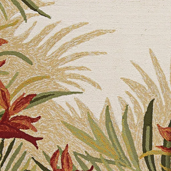 Couristan Covington Tropic Gardens Sand/Multi Area Rug - 3&6x22 x 5&6x22