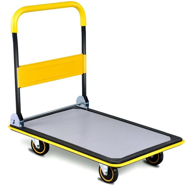 Costway 660lbs Folding Platform Cart Dolly Push Hand Truck Moving Warehouse Foldable