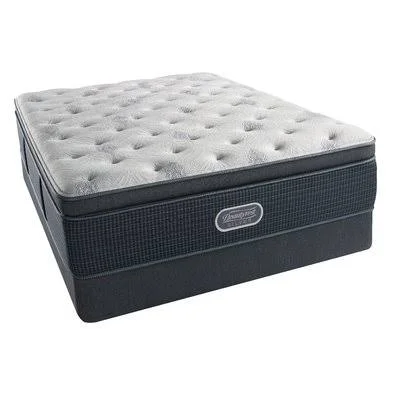 Beautyrest Silver 16x22 Plush Pillow Top Hybrid Mattress and Box Spring Mattress Size: Twin XL - Box Spring Height: Standard Prof