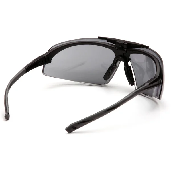 Pyramex Onix Plus - Clear Anti-Fog Bottom Lens/ Gray Flip Lens