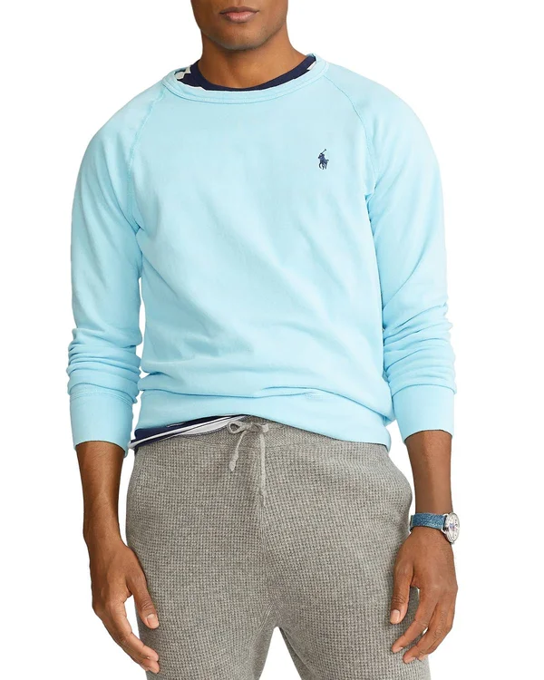 Polo Ralph Lauren Men's Cotton Spa Terry Sweatshirt - French Turquoise