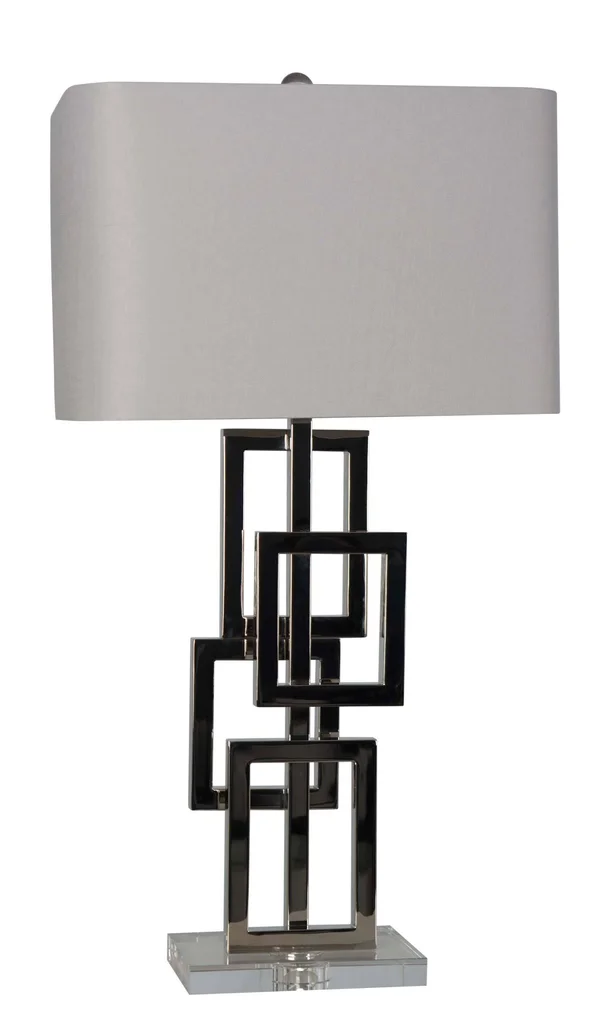 Lamps per SE 30.5x22 Metal Squares Table Lamp Set - 30.5