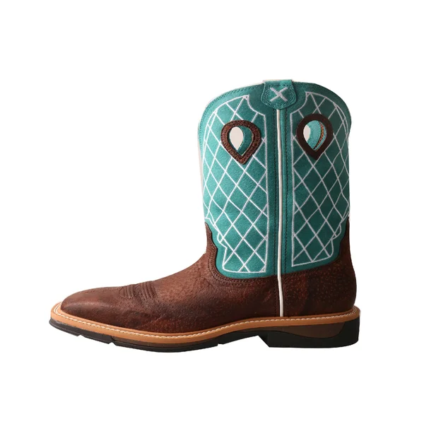 Twisted x Men's Lite Cowboy Work Boots - Brown Distressed