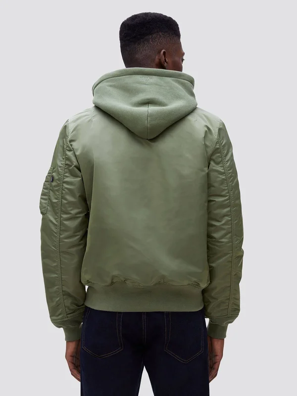 MA-1 Natus Bomber Jacket, Black/New Silver Lining, Xs, Alpha Industries