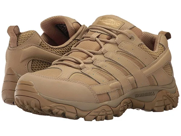 Merrell Men's Moab 2 Tactical Shoe Wide Width - Size: 7.5, Coyote