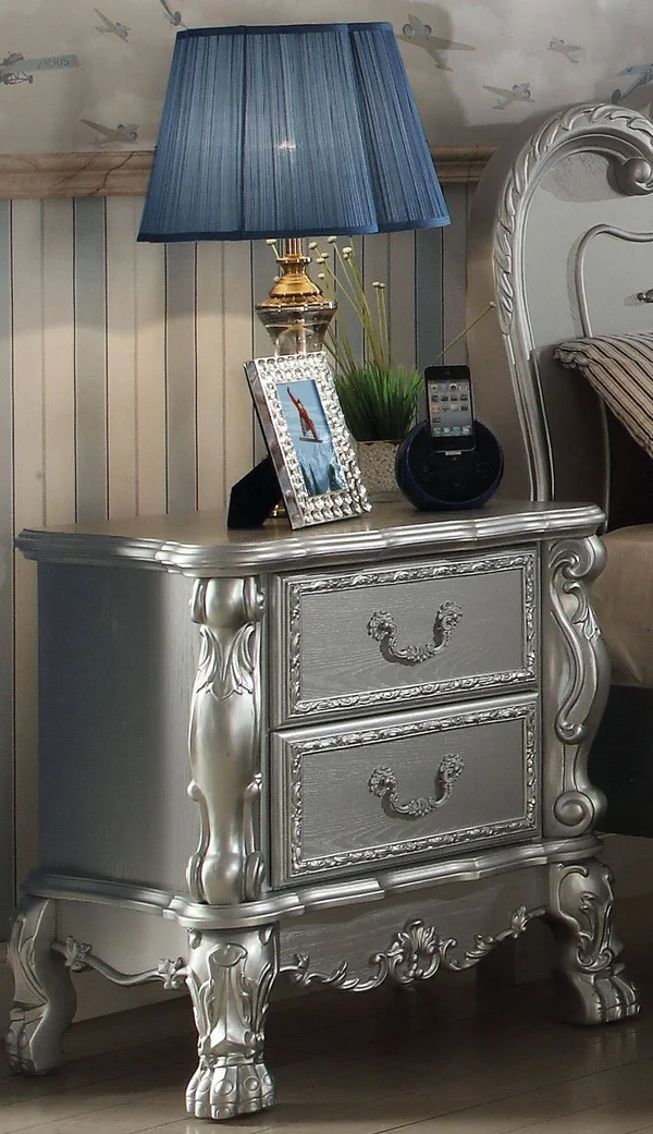 Acme Dresden Nightstand Silver