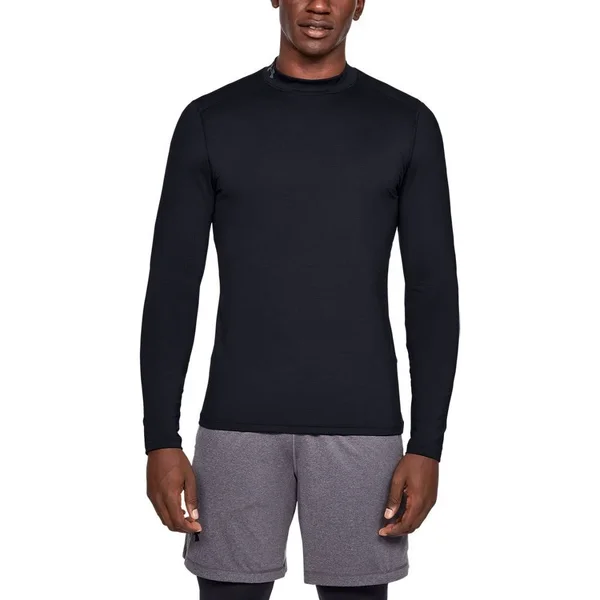 Under Armour Men's ColdGear Armour Fitted Mock Long Sleeve - Black, LG