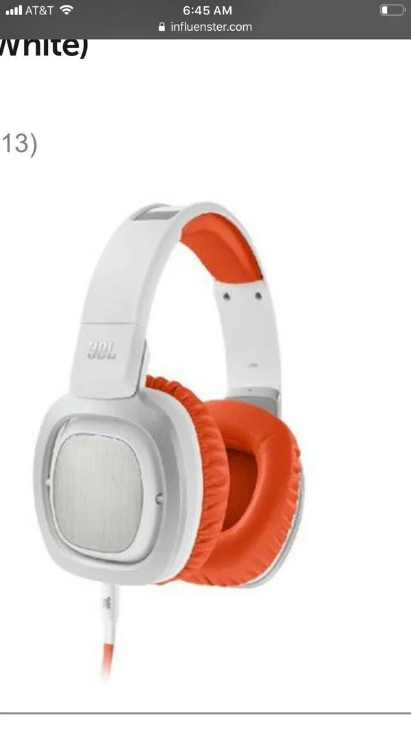 JBL J88i Premium Over-Ear Headphones with Microphone - White