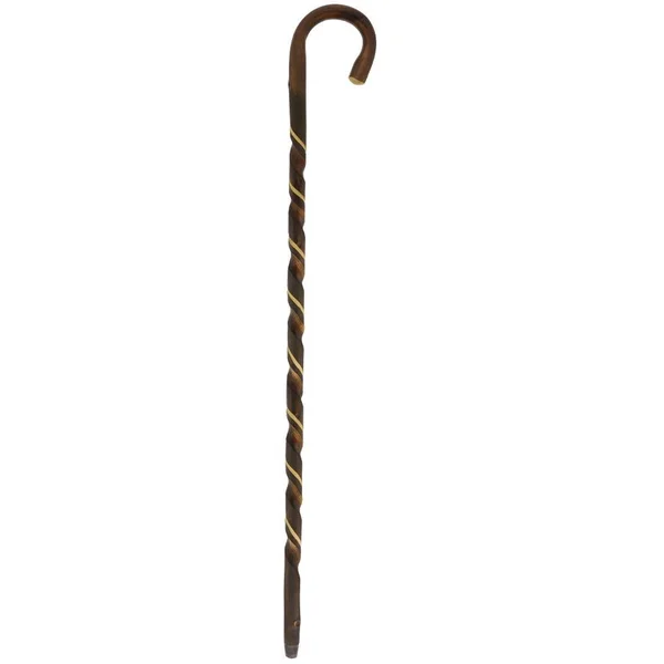 Men Crook Cane Scorched Chestnut, 5 x 1 x 36 inches