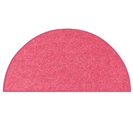 Saturn Collection Pet Friendly Area Rugs Pink - 33 inchx66 inch Half Round