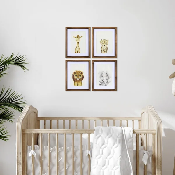 Stratton Home Decor Safari Animals Wall Art Set