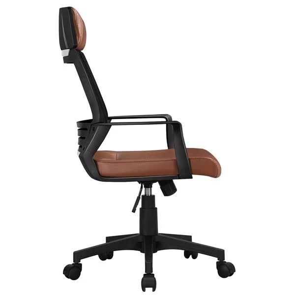 Smilemart Adjustable Ergonomic Mesh Swivel Office Chair - Brown