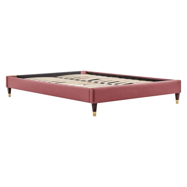 Modway Harlow Full Performance Velvet Platform Bed Frame - Teal