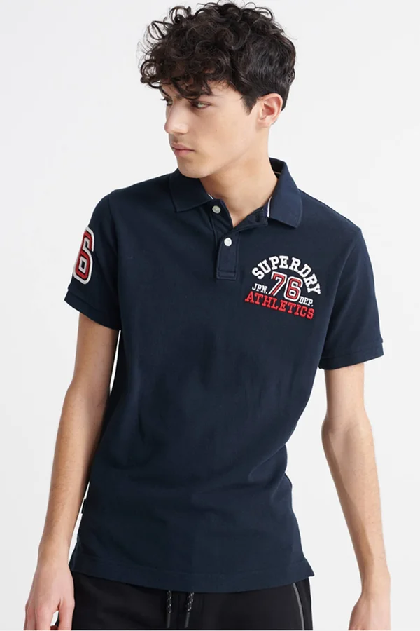 Superdry Classic Superstate - Blue - Polo Shirts