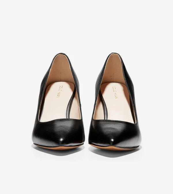 Cole Haan Karena Pump 75 mm Black Leather, Women's, Size: 6.5