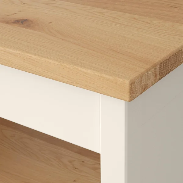 IKEA - TORNVIKEN Kitchen Island - Off-white/oak, 28 3/8x20 1/2