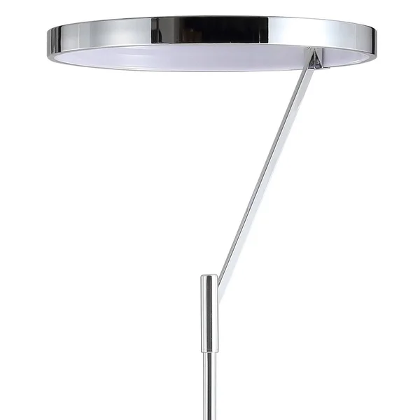 Jonathan Y Owen 66.7x22 Integrated LED Metal Floor Lamp - Chrome