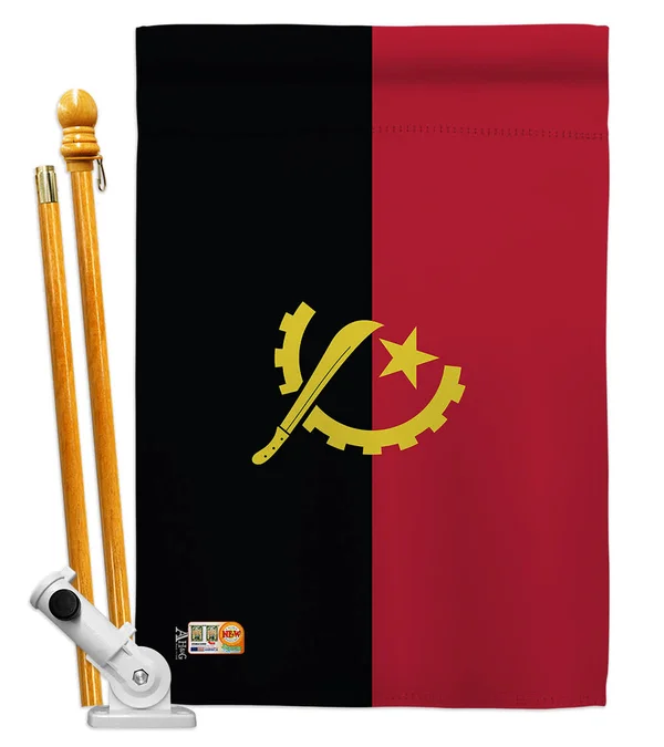 Americana Home & Garden AA-CY-HS-140007-IP-BO-D-US18-AG 28 x 40 in. Angola Flags of The World Nationality Impressions Decora